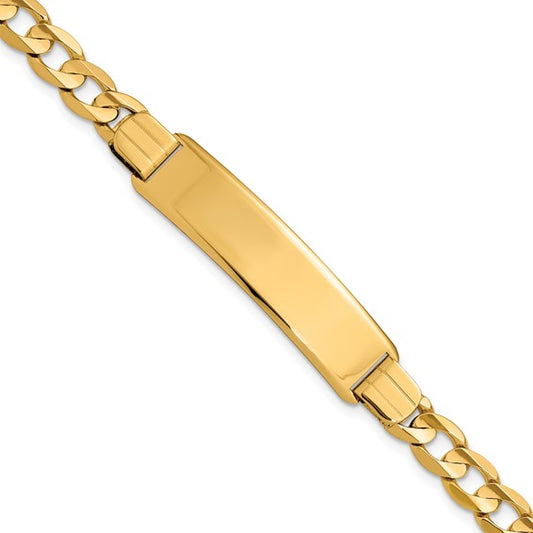 14K Curb Link ID Bracelet